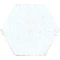Vintage White Hex 17.3cm x 15cm Gloss Wall Tile Wall Tile Verona 