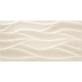 Wind Ivory Wave Decor 25cm x 50cm Matt Wall Tile Wall Tile STN Ceramica 