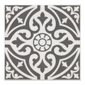 Patterned Hadrian Black Wall & Floor Tile Impex 
